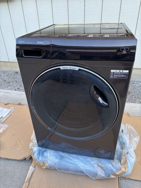 AQUA まっ直ぐドラム 洗濯乾燥機 AQW-DX12P