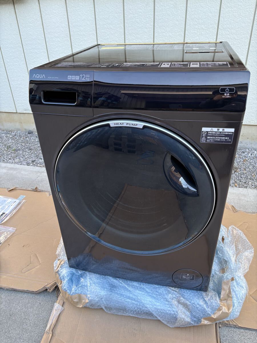 AQUA まっ直ぐドラム 洗濯乾燥機 AQW-DX12P