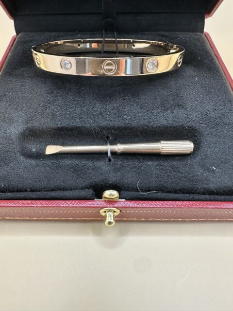 Cartier ラブブレス 16サイズ ローズゴールド 4Pダイヤモンド