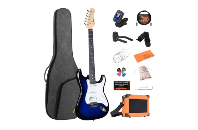 エレキギターセット（ケース・純正パーツ付き）