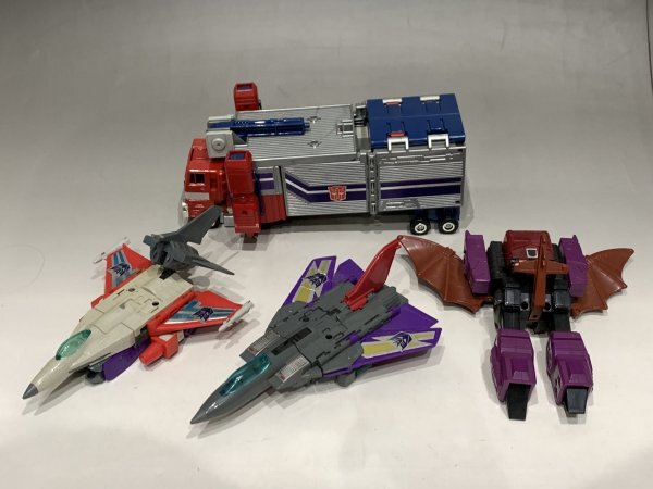 TAKARA トランスフォーマー スーパージンライ ワイプ ゴッドマスターダークウィングス 4点セット