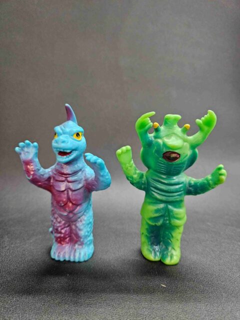 円谷プロ ウルトラマン 大里玩具 アーストロン アントラー 指人形 2体セット