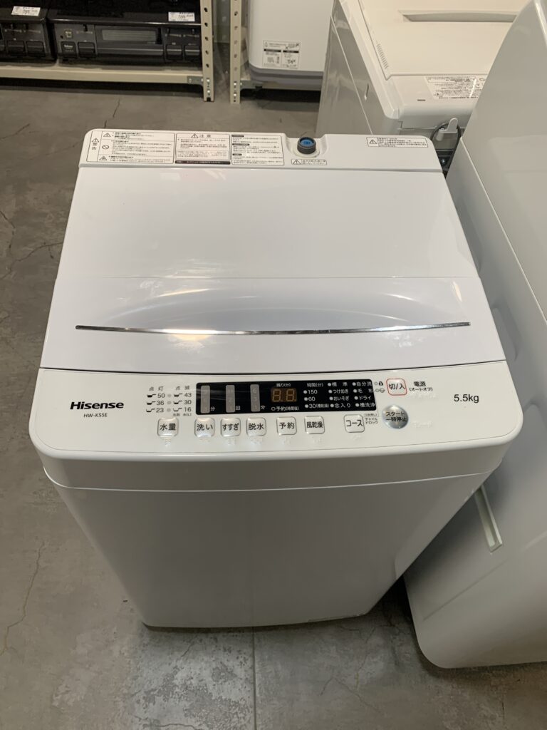 Hisense 2024年製　5.5kg 洗濯機 中古品販売
