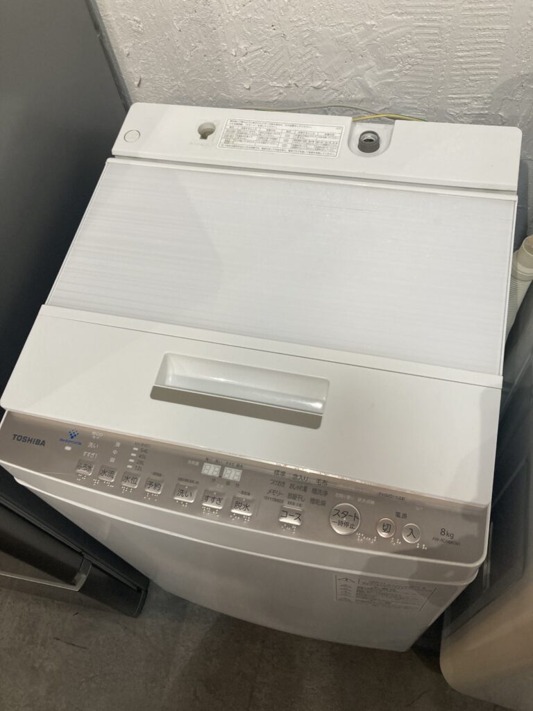 TOSHIBA 2020年製 8kg 洗濯機 中古品販売