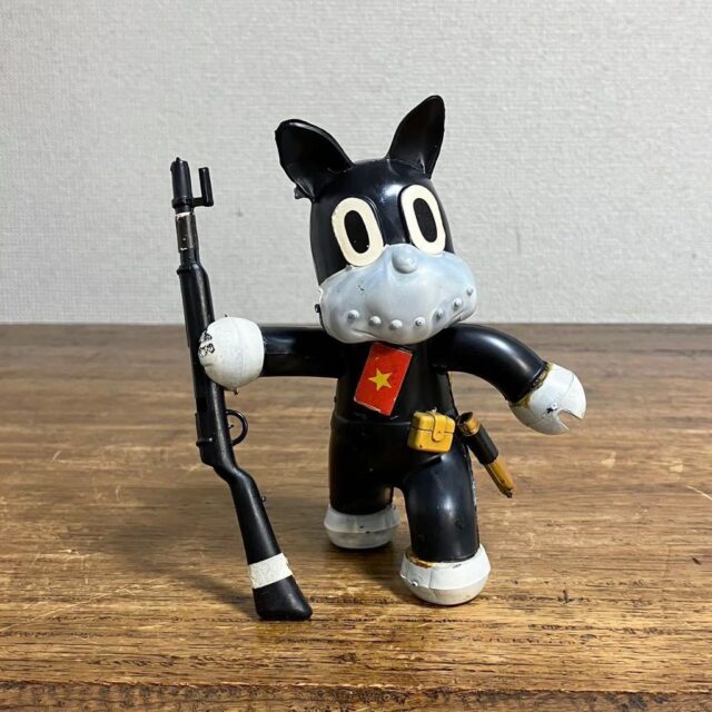 のらくろ 首振り人形 二等兵 田河水泡 昭和レトロ