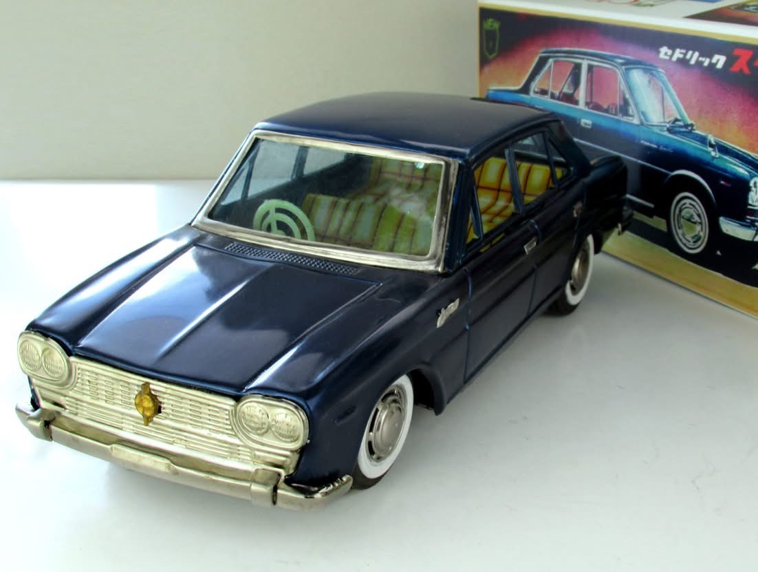 ATC アサヒ玩具 ニッサンセドリック ブリキ 当時物 28cm