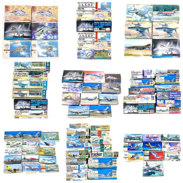 ハセガワ 戦闘機・航空機プラモデル 48点セット