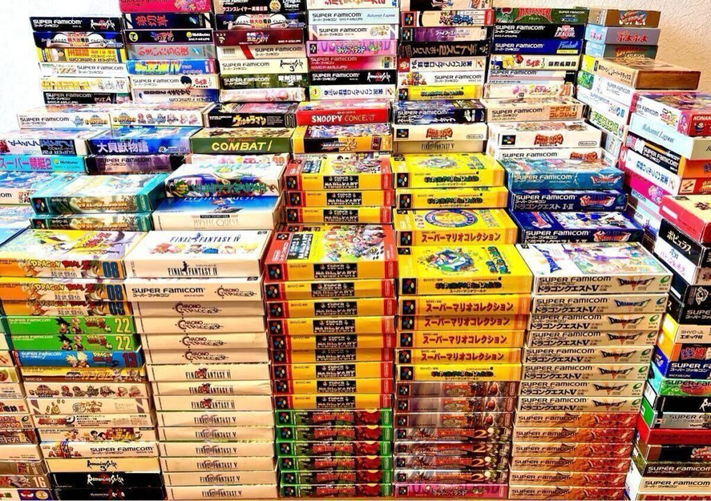 任天堂 スーパーファミコンソフト 555本セット 箱付き説明書付き