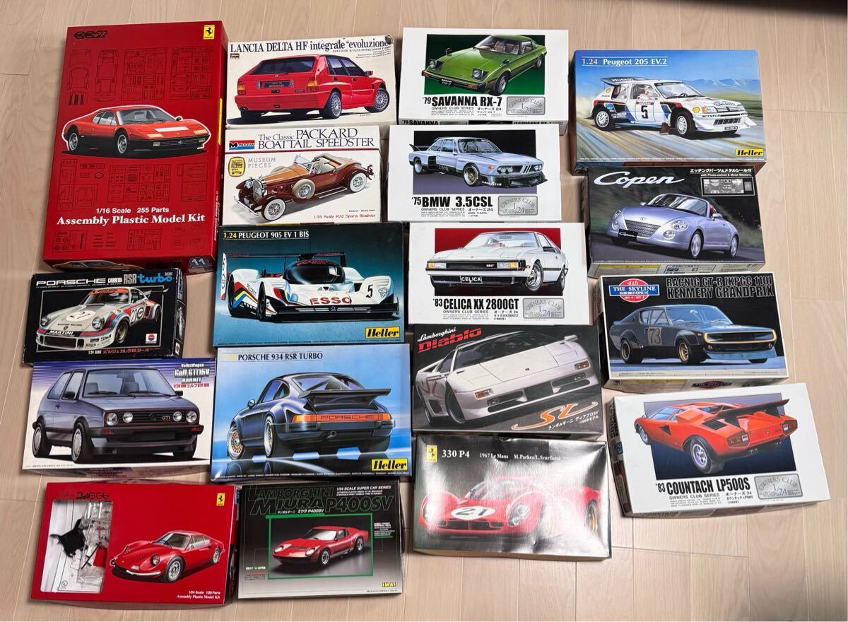 プラモデル まとめ売り フェラーリ ポルシェ プジョー BMW