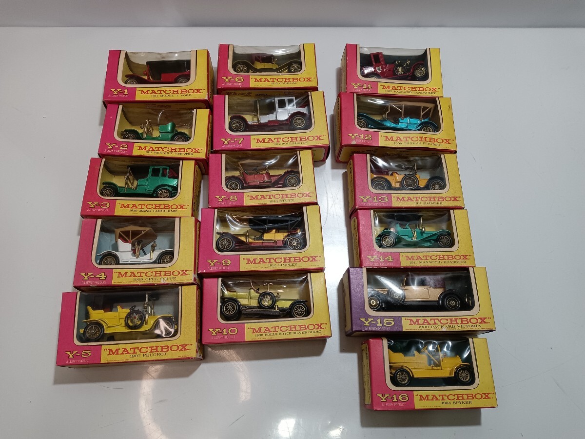 マッチボックス MATCHBOX ミニカー Y1～Y16 計16台 箱付き