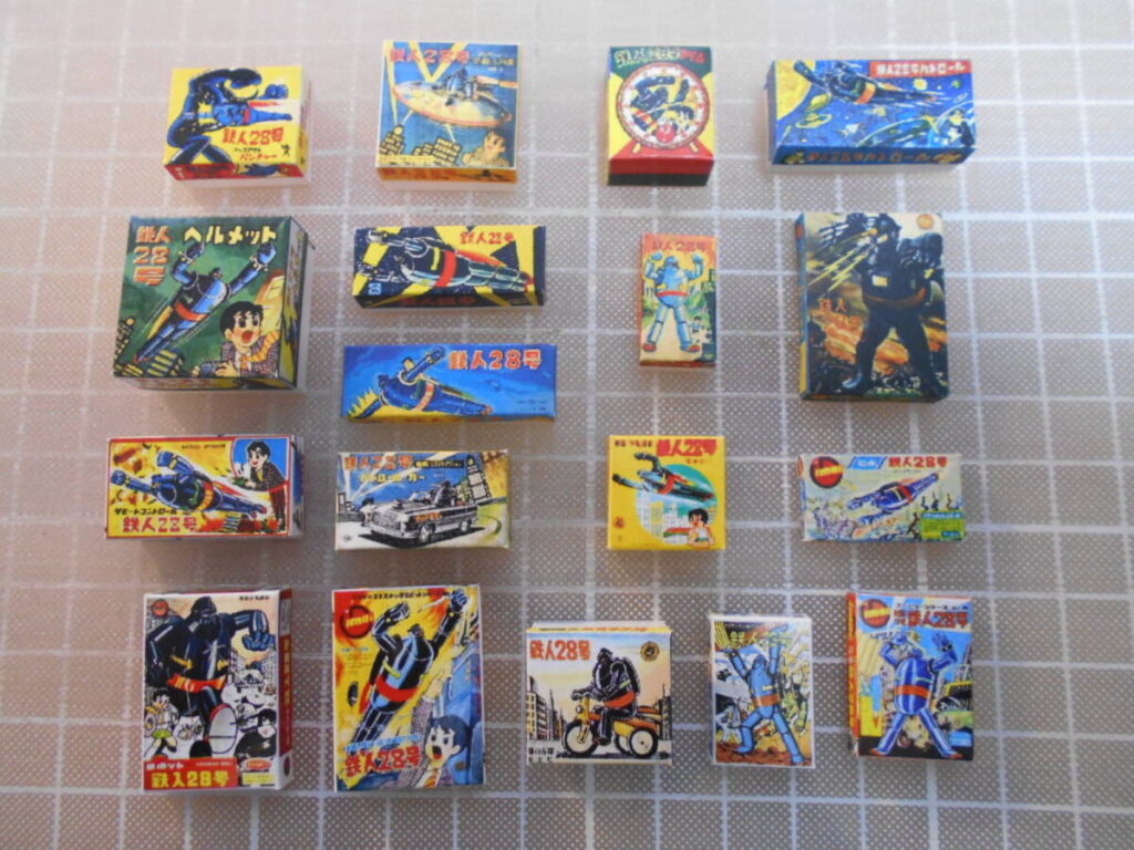 ジオラマ用ミニチュア箱セット 駄菓子屋 1/10スケール 18点