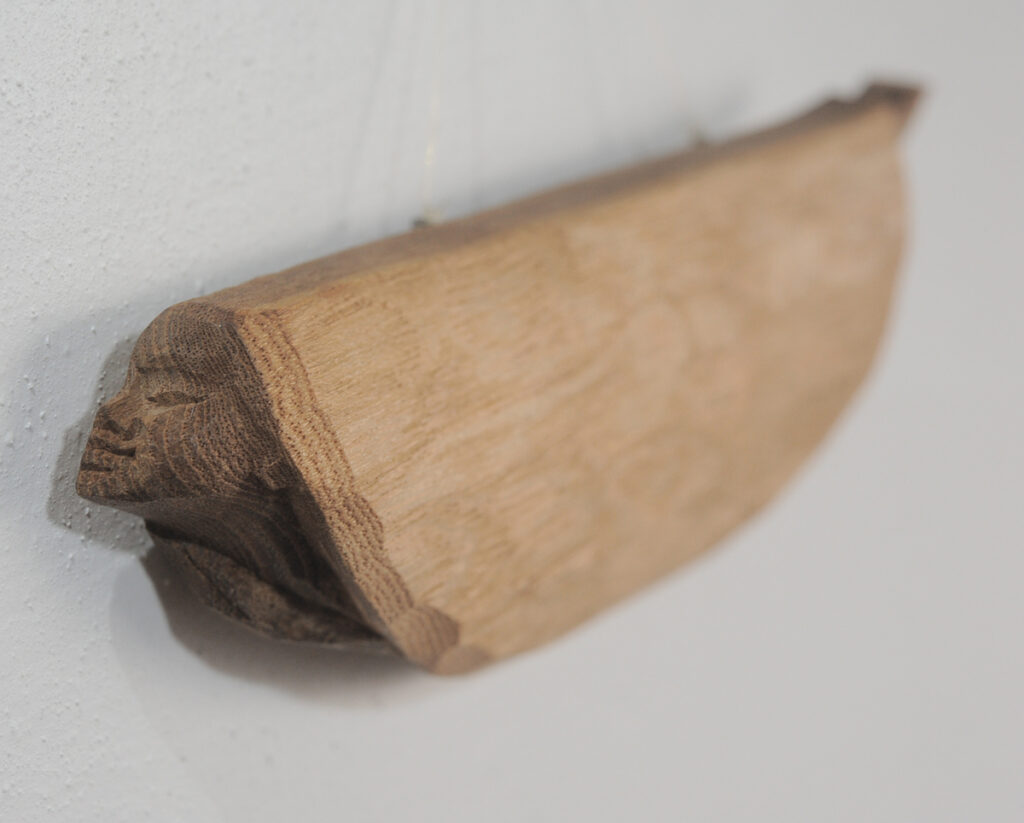 瀧口政満 虫 木彫り 一刀彫 壁掛け