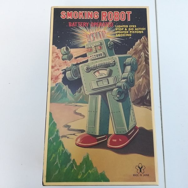 米澤玩具 ヨネザワ SMOKING ROBOT ブリキ