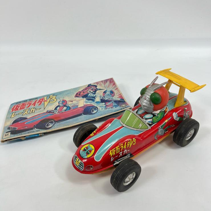 仮面ライダーV3 フリクションレースカー ブリキ製 ミニカー