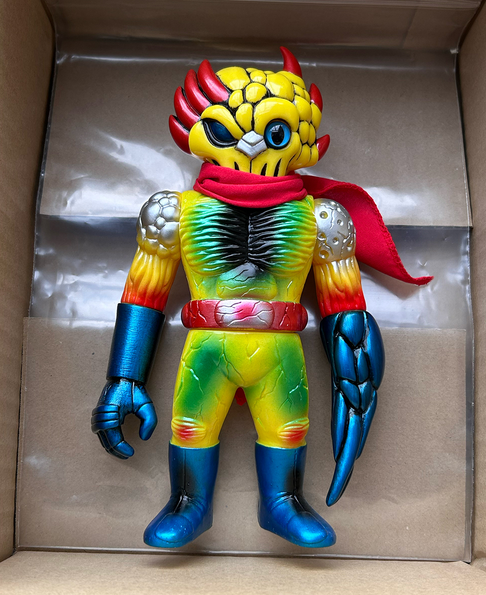 リアルヘッド フェイオスマン 黄色 ソフビ人形