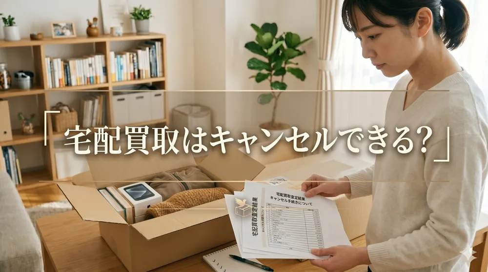宅配買取はキャンセルできる？｜段階別フローと無料業者の選び方