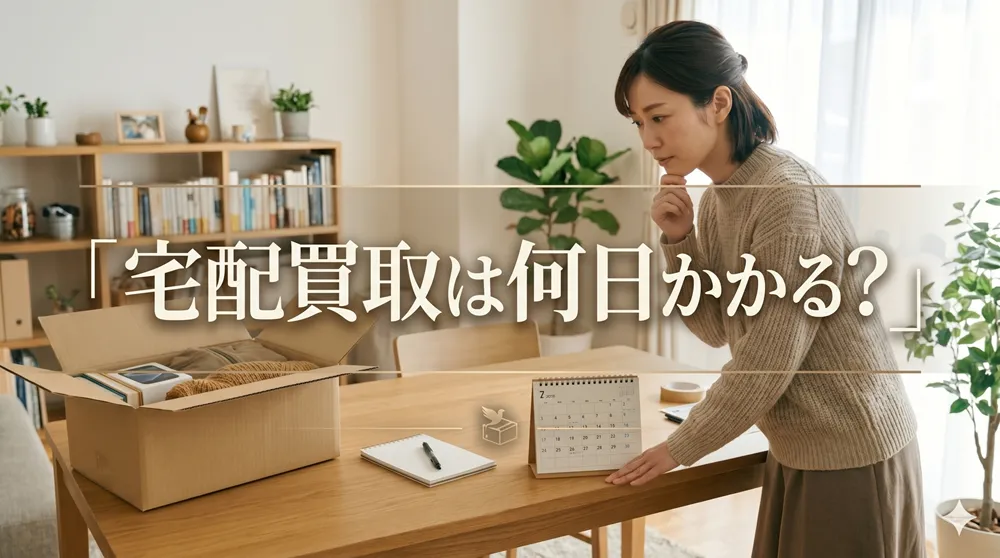 宅配買取の日数はどれくらい？申込から入金まで6ステップで徹底解説