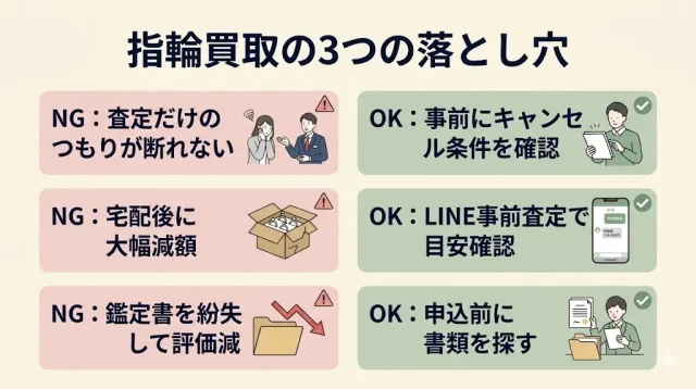 指輪買取の3つの落とし穴