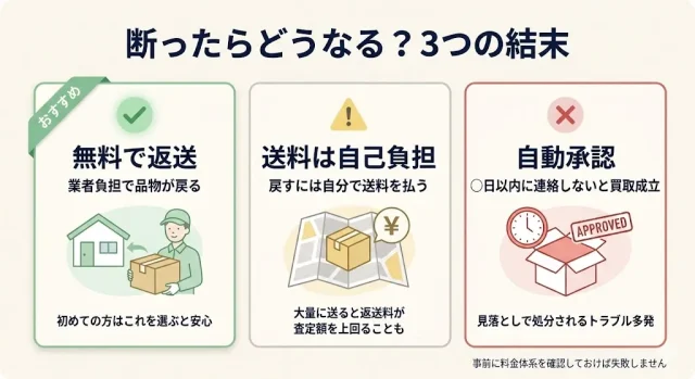 査定額に納得できなかったときの3つの結末