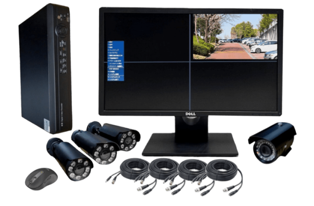 カメラ＋レコーダー＋モニターセット