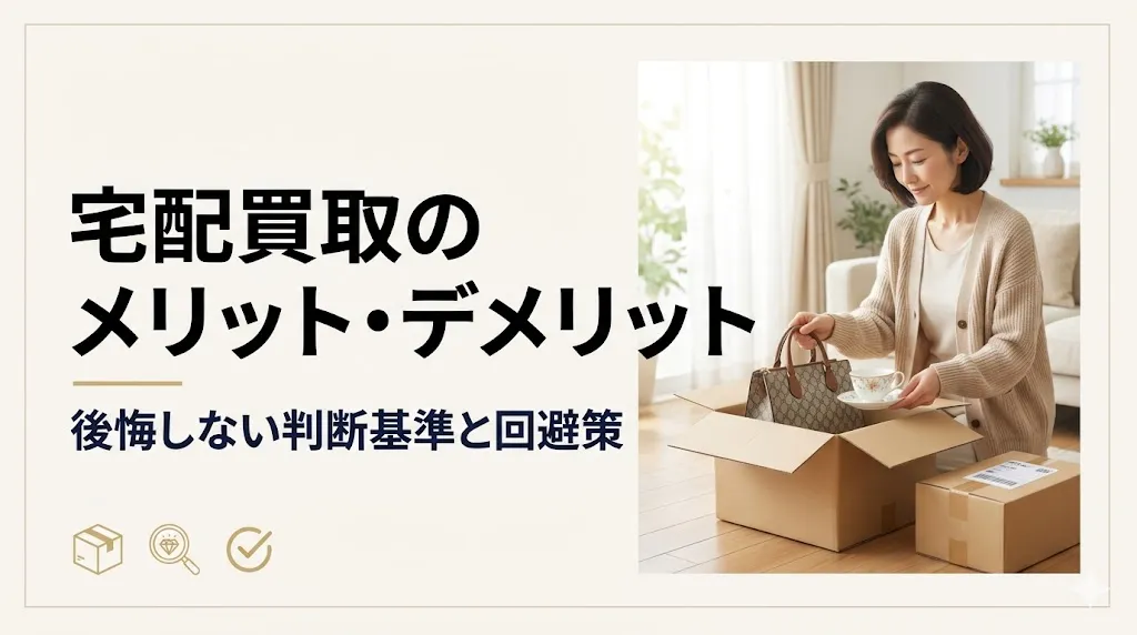 宅配買取のメリット・デメリット｜後悔しない判断基準と回避策