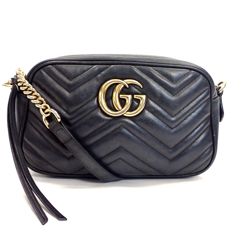 GUCCI GGマーモント スモール カメラバッグ 447632