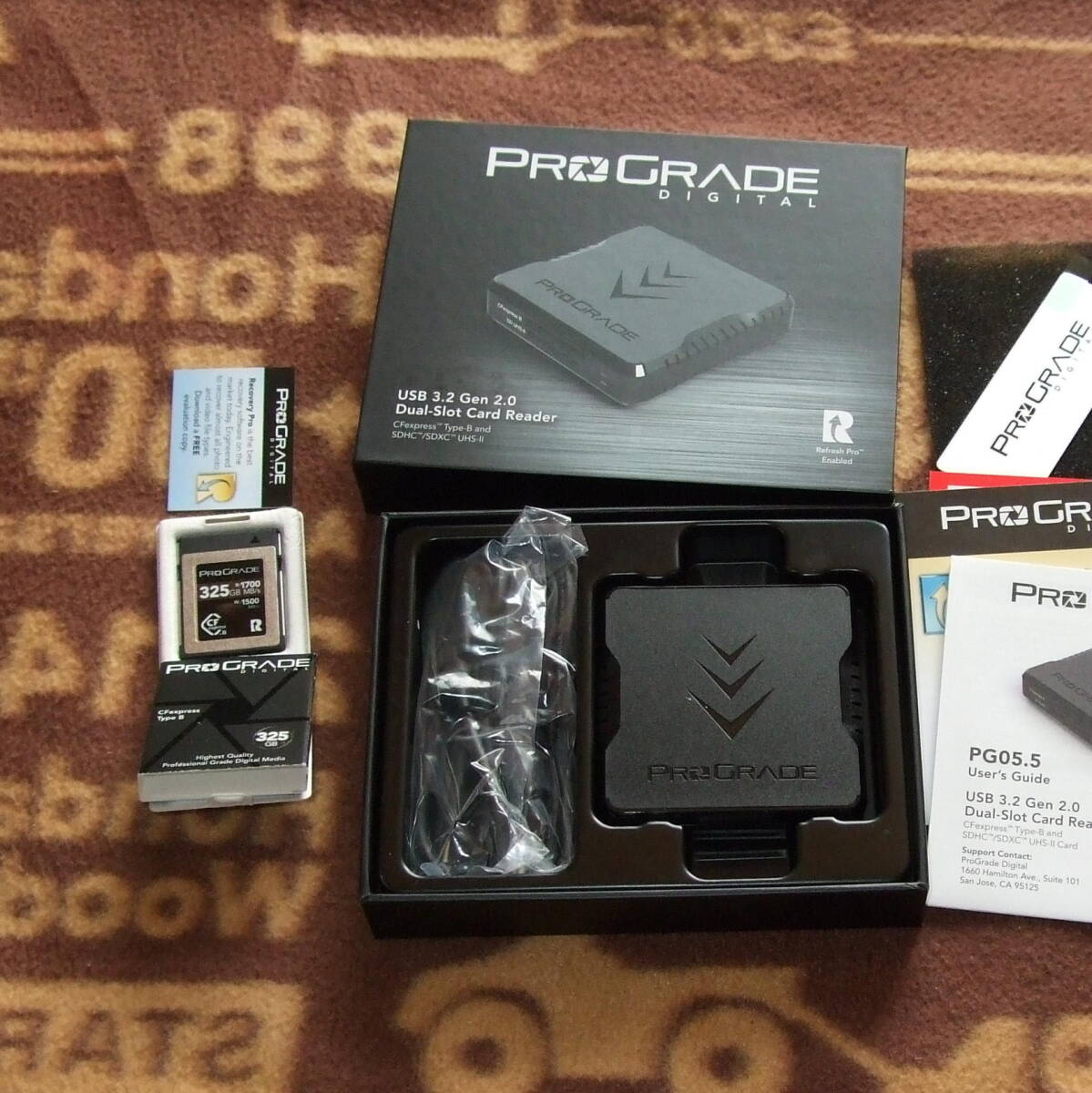 ProGrade Digital CFexpress 2.0 Type B COBALT 325GB カードリーダーセット