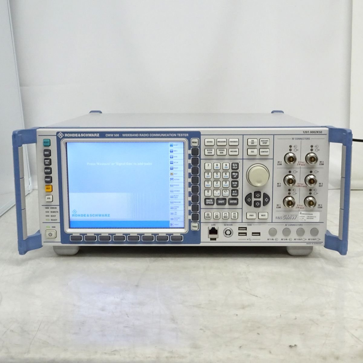 Rohde & Schwarz CMW500 ワイドバンド無線機テスタ