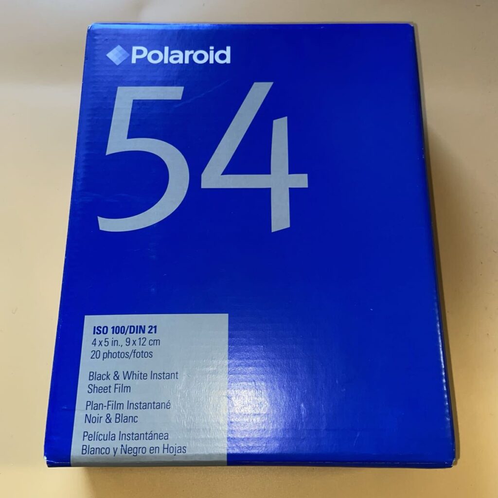 Polaroid 54 ポラロイド 白黒インスタントシートフィルム 4x5in