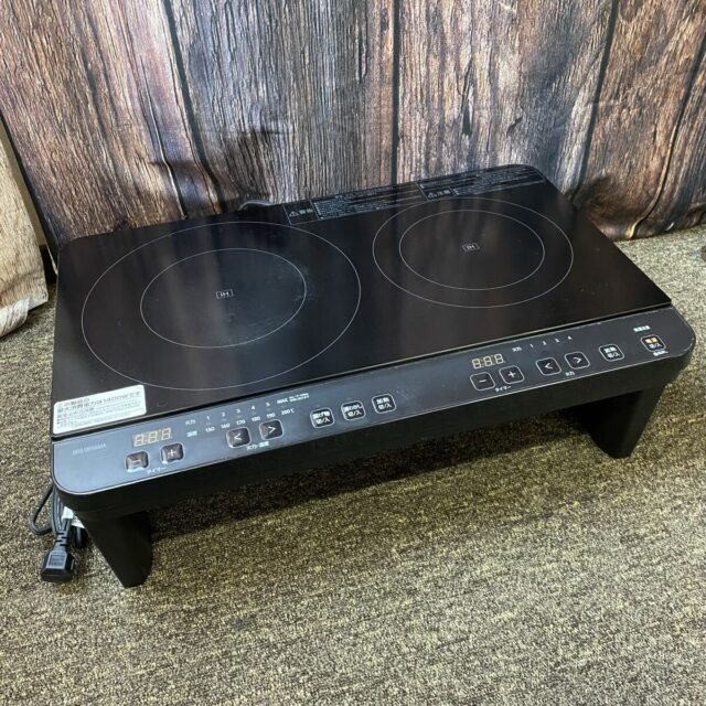 アイリスオーヤマ 2口IHコンロ IHK-WT41S-B