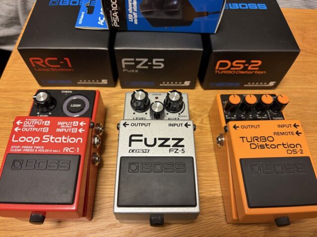 BOSS エフェクター3台セット RC-1 FZ-5 DS-2 アダプタ付