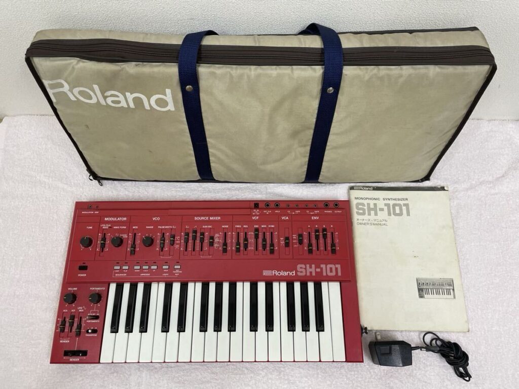 Roland SH-101 アナログシンセサイザー 赤