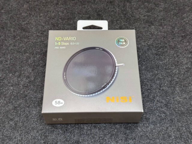 NiSi 可変NDフィルター TRUE COLOR VARIO ND2~32 58mm