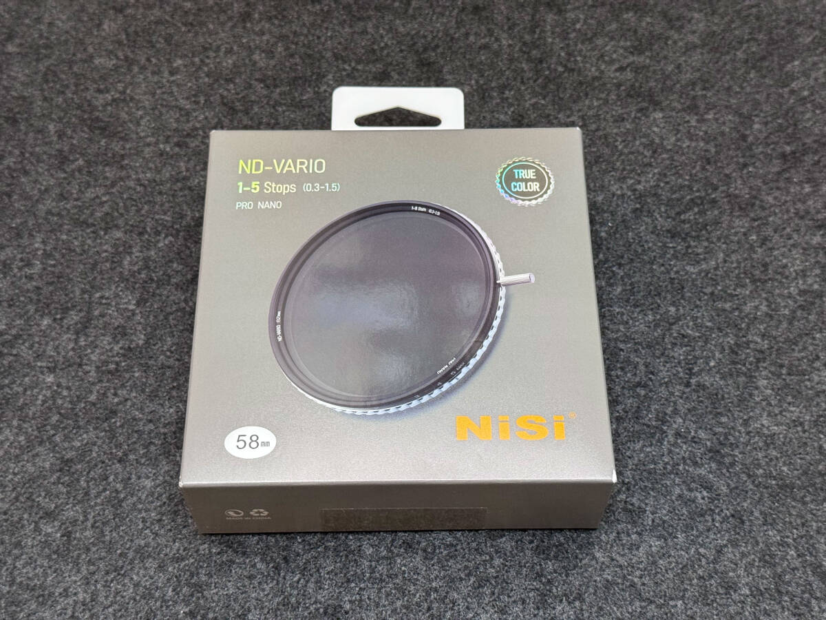 NiSi 可変NDフィルター TRUE COLOR VARIO ND2~32 58mm