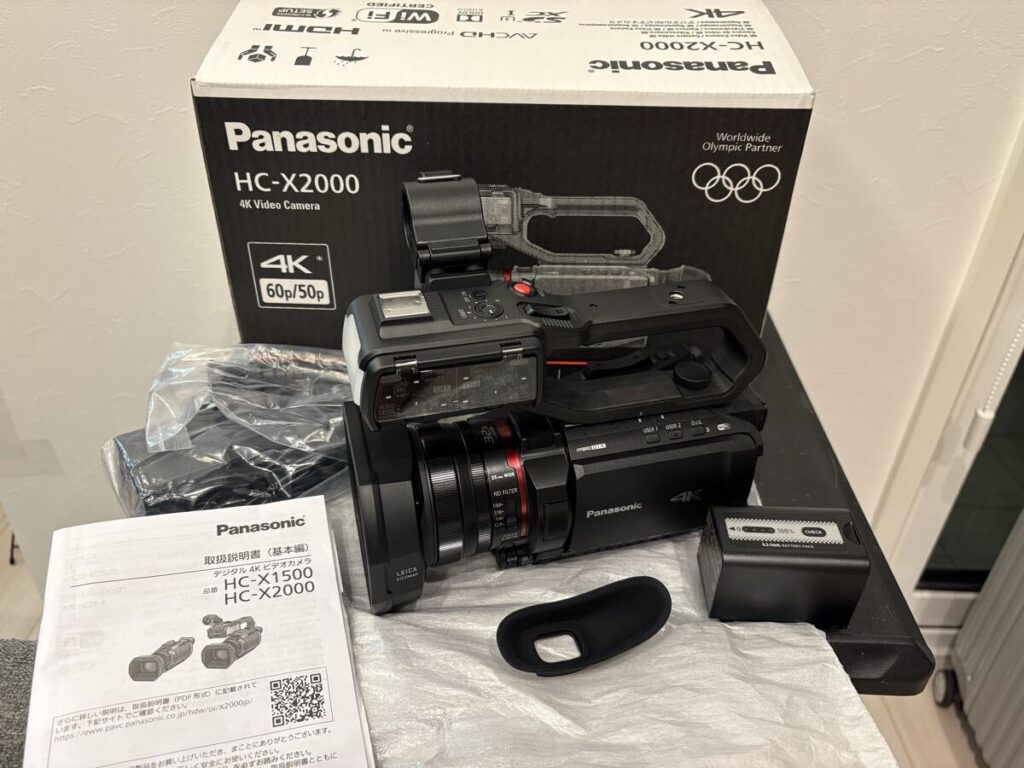 Panasonic HC-X2000 4K60p業務用ビデオカメラ