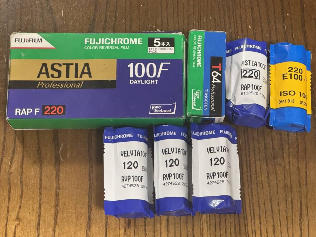 リバーサルフィルム 6本セット VELVIA ASTIA T64 Kodak E100G