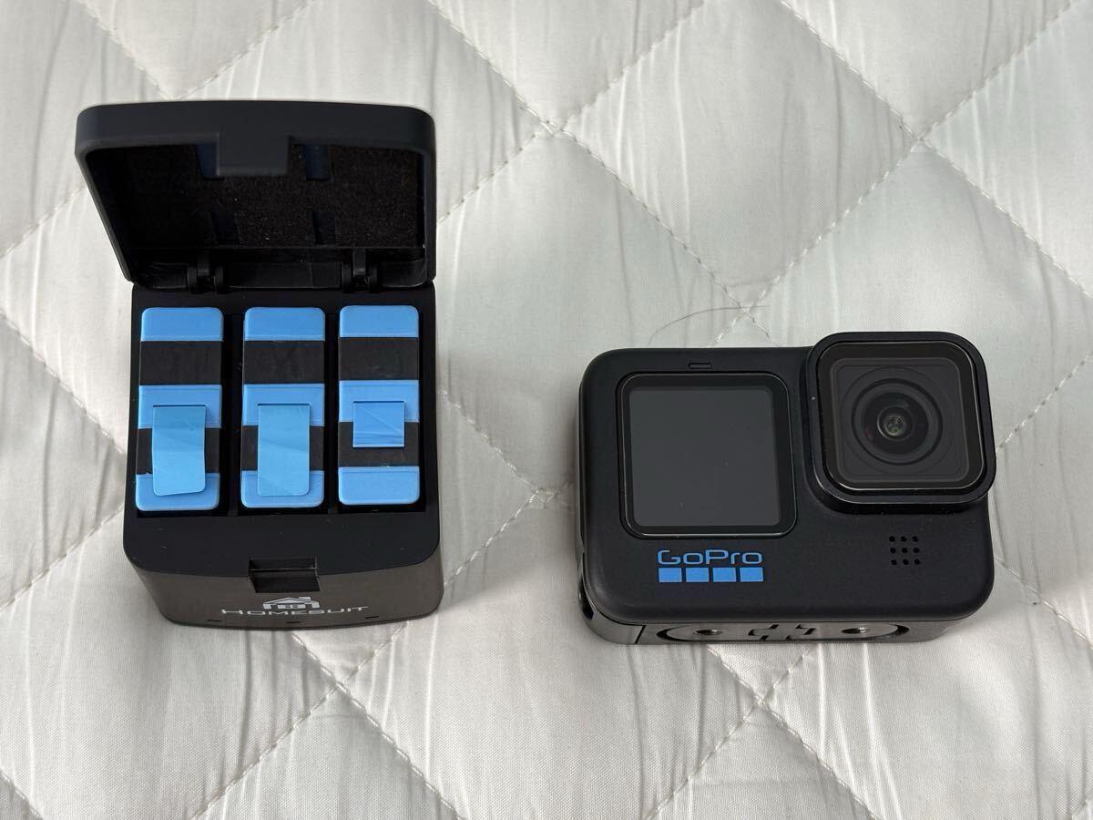 GoPro HERO10 アクションカメラ バッテリー3個 充電器セット