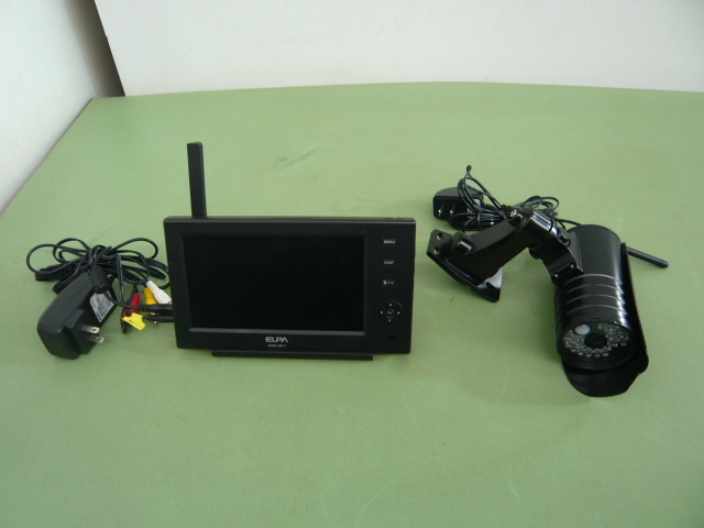 ELPA ワイヤレス防犯カメラ CMS-M71 モニターセット