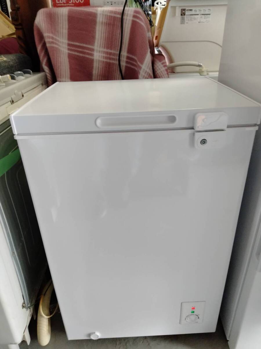 MAXZEN 冷凍庫 99L 上開き フリーザー ホワイト