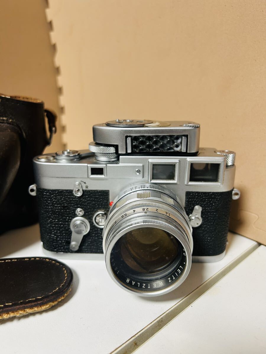 ライカ LEICA M3 シルバー レンズ LEITZ WETLAR 1.4/50 ケース付き