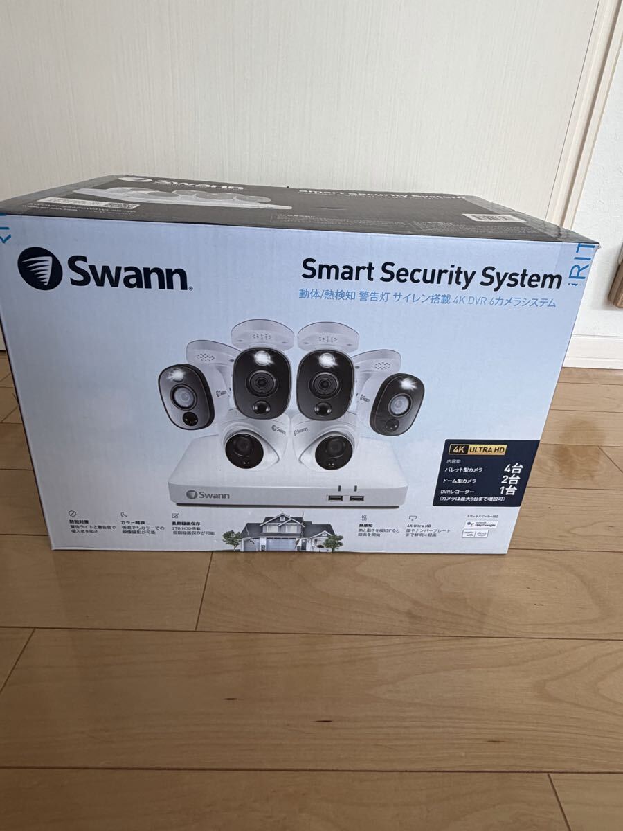 Swann 4K ULTRA HD スマートセキュリティシステム 6カメラセット