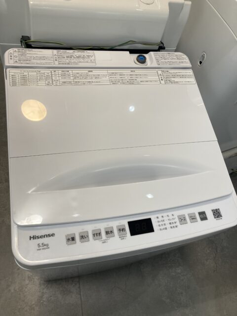 ハイセンス 2024年製 5.5kg 洗濯機 中古品販売