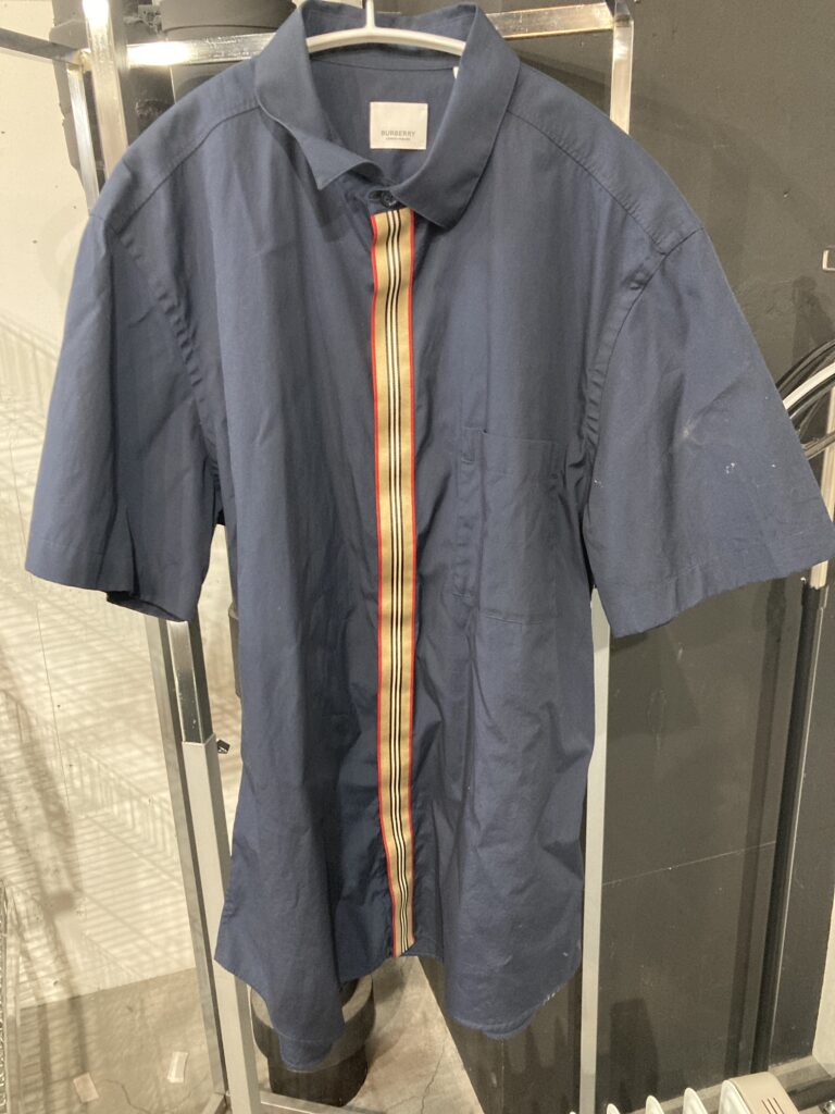 バーバリー ラインテープ 半袖シャツ XL 中古品販売