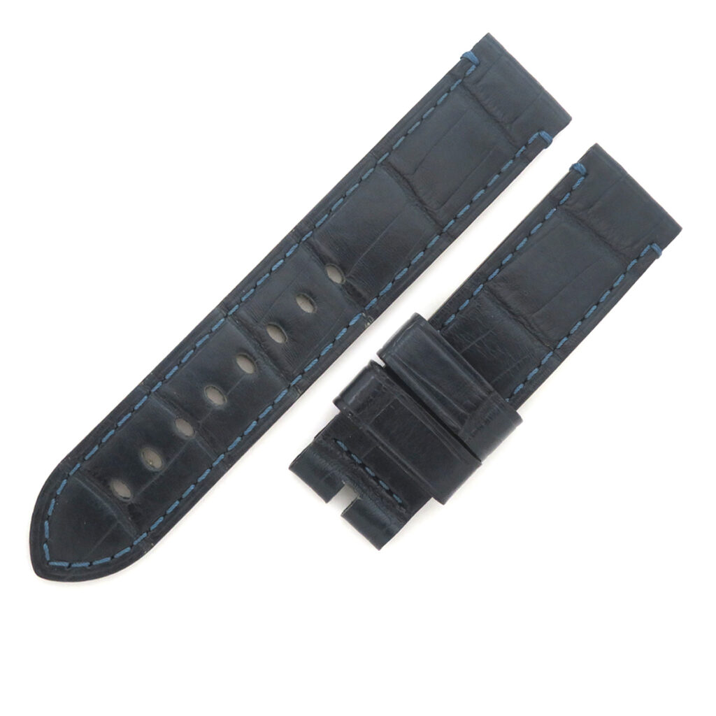パネライ クロコダイル レザー ベルト 22mm ネイビー