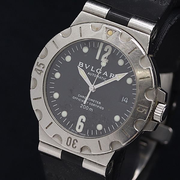 BVLGARI ブルガリ ディアゴノ スクーバ SD38S 自動巻き メンズ腕時計