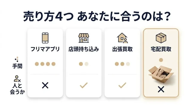 売り方は4つ。あなたの状況に合うのはどれ？