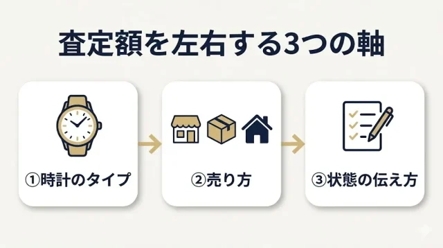 査定額は3つの軸で決まる