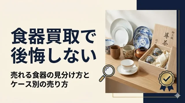 食器買取で後悔しない｜売れる食器の見分け方とケース別の売り方