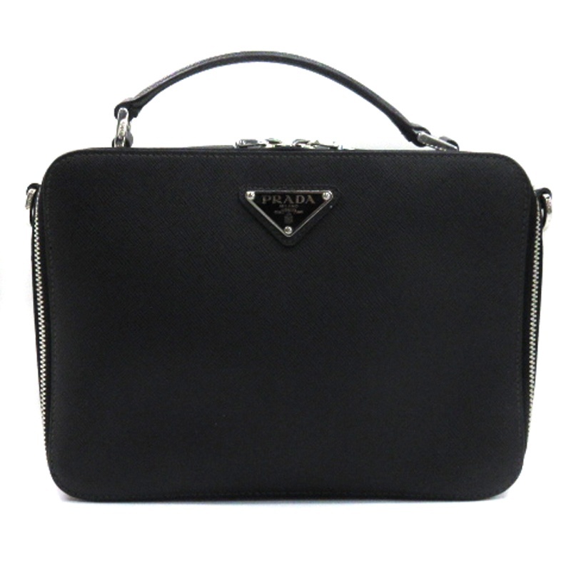 PRADA プラダ ブリック サフィアーノ レザー ショルダーバッグ