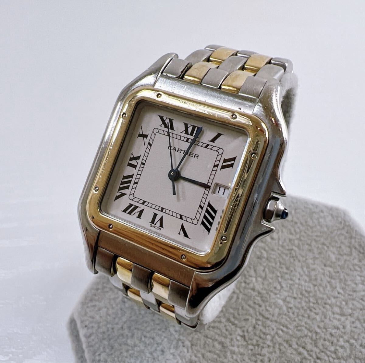 CARTIER カルティエ パンテール LM メンズ腕時計 187957 コンビ